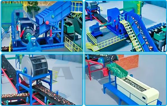 55 kW de puissance déchiqueteur hydraulique pour la ferraille d'aluminium Haute capacité et efficacité