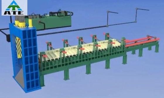 Ciseaux métalliques de ferraille à haute productivité pour la découpe de barres d'acier dans la conception de portiques lourds