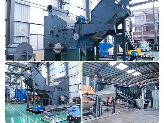 Machine de concassage de déchets métalliques de grande capacité avec rotor moteur pour carte de voiture et etc.