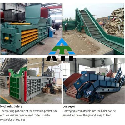 Appareil de presse automatique à balles horizontales pour déchets de papier ou de carton 1230*1010*1530mm