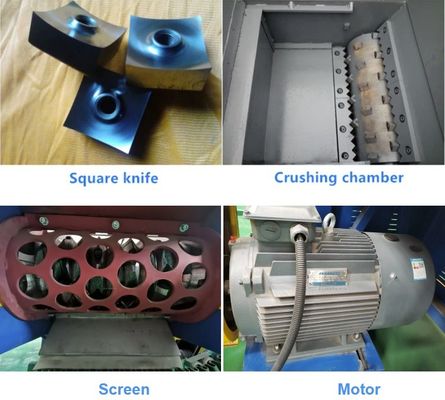 Machine à déchiqueter des matières plastiques pour le recyclage des tuyaux ABS PE PP et des déchets de mousse de polyuréthane