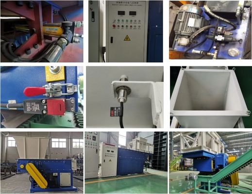 Machine à déchiqueter des matières plastiques pour le recyclage des tuyaux ABS PE PP et des déchets de mousse de polyuréthane