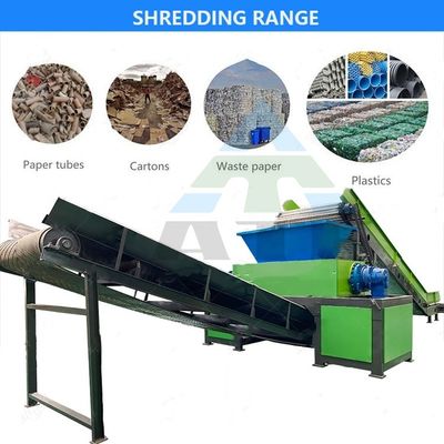 Machines de recyclage de pneus en caoutchouc usagés à double arbre pour le produit final