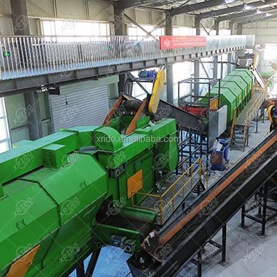 Ligne de recyclage de déchets ménagers et municipaux solides