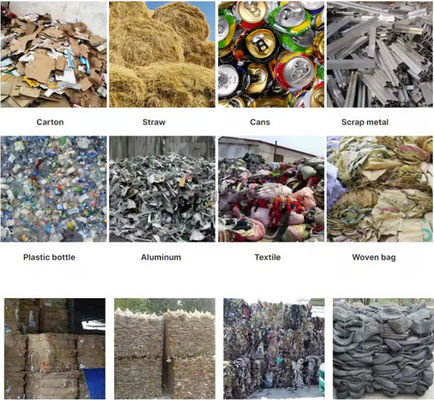 2024 Compacteur de carton, emballage, compresseuse hydraulique pour le recyclage des déchets de papier