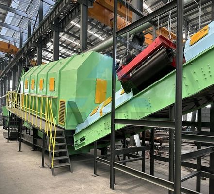 Ligne de tri des déchets urbains personnalisable 380V avec pression négative et séparation d'air