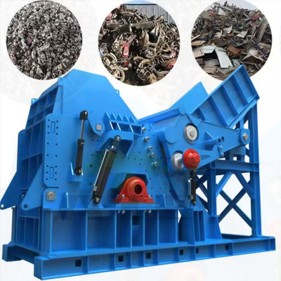 Puissant broyeur d'acier à marteaux métalliques de 55 kW pour le concassage des déchets métalliques lourds