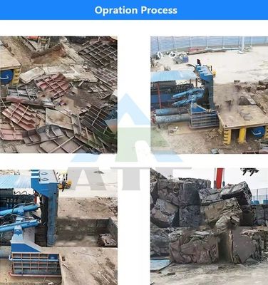 Machines à emballer les déchets de métaux, d'acier, de cuivre et de ferraille de 30 kW pour le recyclage et la fusion