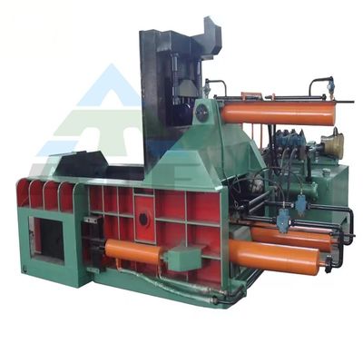 Système hydraulique de ballage automatique de briquetage de copeaux métalliques pour broche de fer horizontale de type