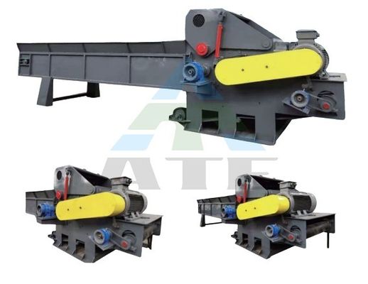 110KW 8-10tph moteur diesel Biomasse Pellets usine tambour Broyeur de branches de bois Chips Chipper Broyeur avec bon
