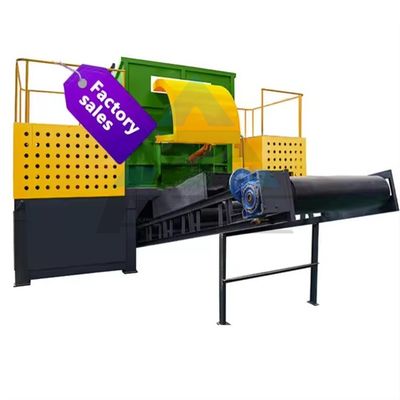 Grande machine à déchiqueter les pneus à double arbre en métal avec fonctionnement facile