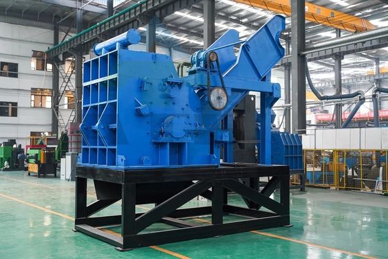 50kW de puissance machine de concassage automatique de déchets métalliques pour les déchets d'acier de bicyclette
