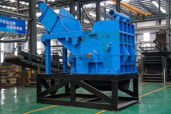 50kW de puissance machine de concassage automatique de déchets métalliques pour les déchets d'acier de bicyclette