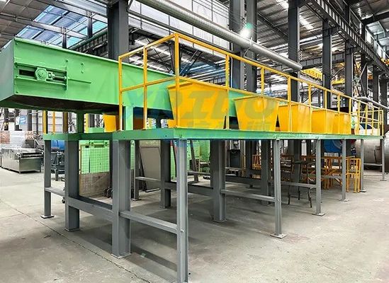 Équipement de ligne municipale de tri des déchets solides avec un taux de rupture des sacs de 60 à 90% et un poids de 2000 kg