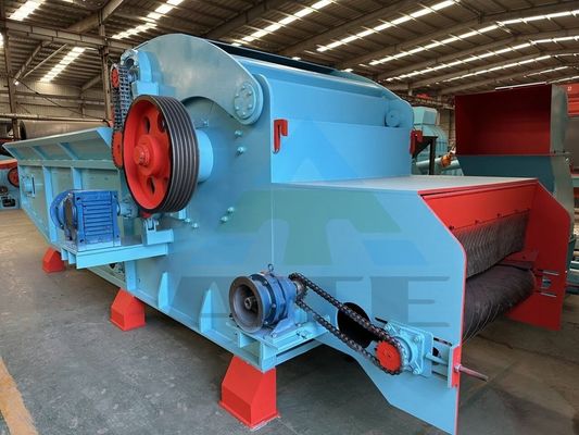 Puissant déchiqueteur de déchets de biomasse avec une capacité de 95% à 1-3 t/h