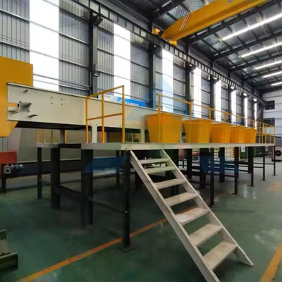 Plateforme de tri des déchets de 2000 kg de capacité de poids pour une usine de recyclage des déchets solides municipaux