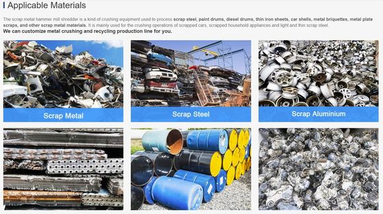 Machine de recyclage pour déchets métalliques de haute résistance, cartouches de voitures et déchiqueteuses d'acier