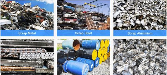 Concasseur automatique de métaux pour le recyclage des déchets automobiles et des vélos