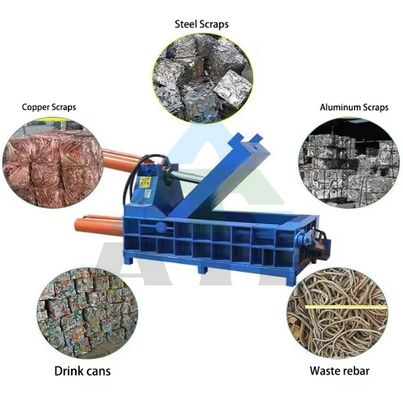 Ballonneuse à presse à blocs métalliques pour ferraille d'acier dans les usines de recyclage et de transformation de l'acier