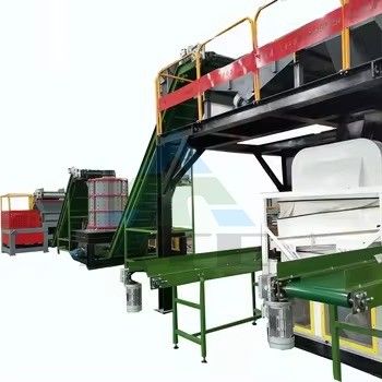 2000 kg de déchets de radiateurs de climatiseurs, ligne de production de recyclage pour l'entretien sur le terrain
