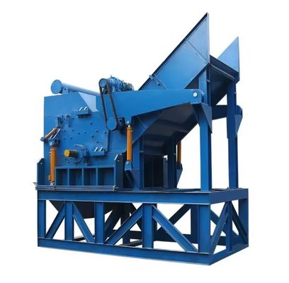 55kW double arbre pneu en caoutchouc déchets plastique PVC PET bouteilles métalliques caoutchouc plastique pellet paroi déchiqueteuse machine