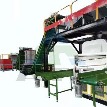 Machine de concassage de déchets métalliques à double arbre à 2200 kg de poids