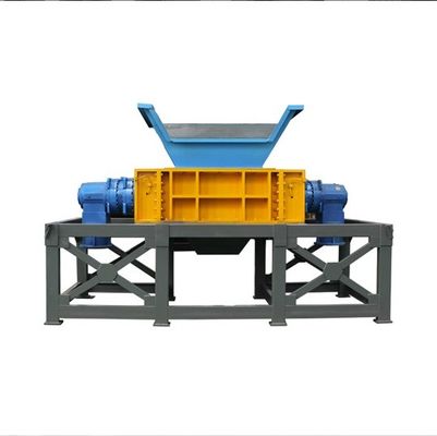 Machine de déchiquetage à double arbre de déchets métalliques industriels pour déchiquetage en plastique à deux arbres