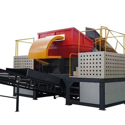 Matériau d'alliage Déchiqueteur à double arbre pour les canettes de pneus entièrement automatiques et le recyclage des métaux