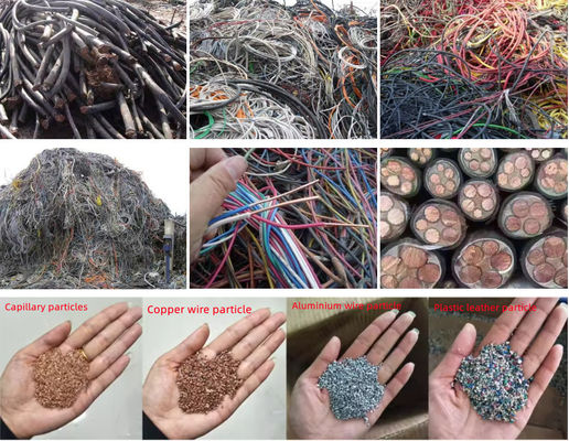 Fonction de déchiquetage des déchets métalliques Machine électrique de pellicule de cuivre pour système de commande PLC