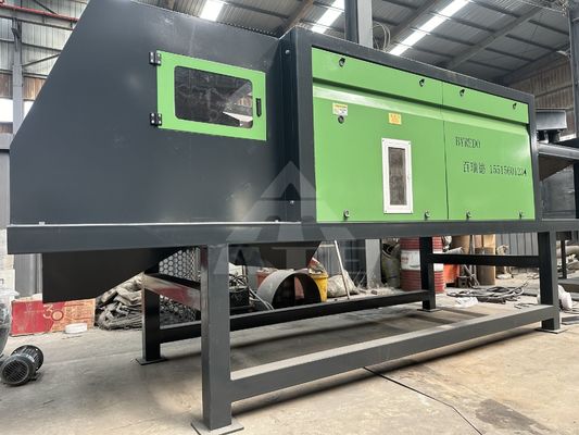 Taux de séparation 98-99% Machine de tri des déchets à moteur avec séparateur magnétique de sable de fer