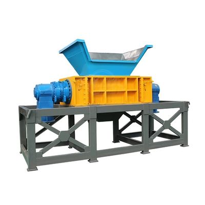 Déchiqueteuse à double arbre pour déchets Fer Aluminium Métal Plastique Multifonctionnel