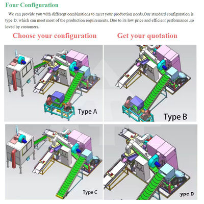Vente 3000L/H Granulateur de câble automatique machine de recyclage de ferraille de riz de cuivre