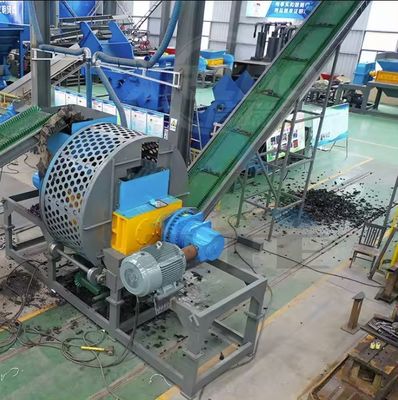 Machine de recyclage de pneus à double arbre Déchiqueteur de pneus pour les déchets de caoutchouc