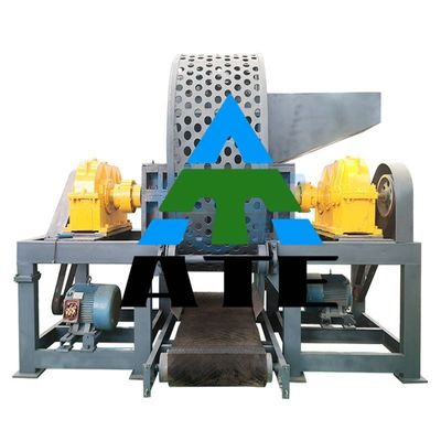Équipement de recyclage de pneus de camions personnalisable à haute productivité avec déchiqueteuse de pneus en caoutchouc