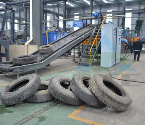 Industrie du recyclage du caoutchouc Machine de recyclage automatique de pneus à haute production pour la poudre de caoutchouc