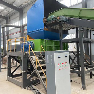 Déchiqueteuse de métaux à double arbre multifonctionnelle pour les fûts de ferraille en plastique et les boîtes de pneus