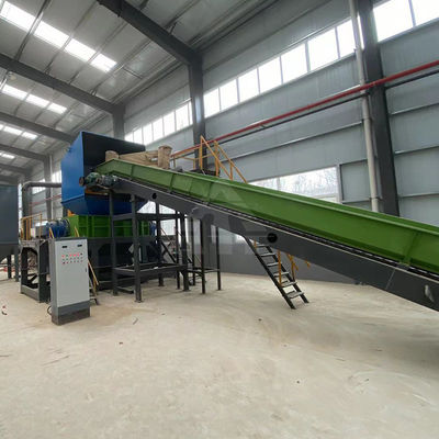 Machine à déchiqueter à double arbre pour les déchets métalliques en plastique Carton de bois Aluminium de cuivre