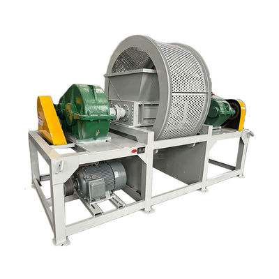 Bouteille en plastique pour animaux de compagnie et pneus en caoutchouc Machine de déchiquetage à double arbre avec conception compacte