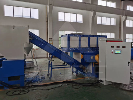 300-500 kg de capacité Machine de déchiquetage de bouteilles en plastique industriel à axe unique