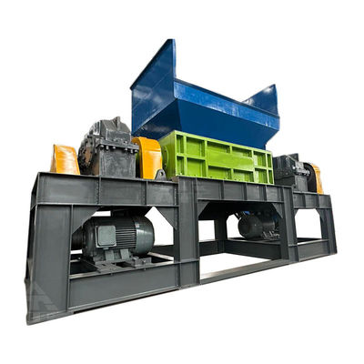 PS Type plastique à double arbre de conception de déchets métalliques de bouteille en verre de plastique machine de broyage