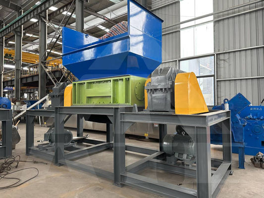 PS Type plastique à double arbre de conception de déchets métalliques de bouteille en verre de plastique machine de broyage
