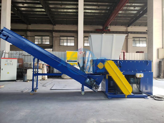 185 Travaux de construction Déchiqueteur à puits unique pour mini-machine de concassage de caoutchouc Déchiqueteur