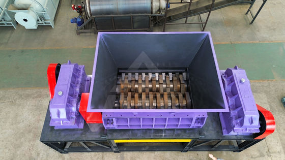 17000 kg/h Capacité 2000 Boîtes d'aluminium caoutchouc acier déchiqueteuse de plastique pour le recyclage du métal