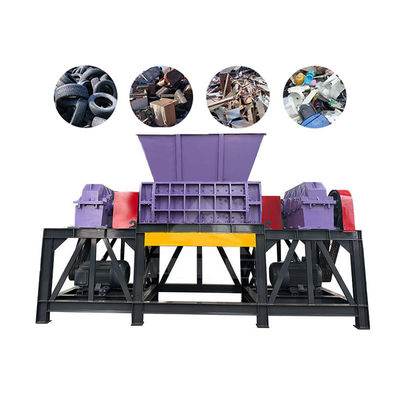 Machine à déchiqueter à double arbre pour le recyclage de câbles de cuivre et de canettes d'aluminium en 2000