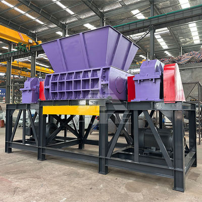 Machine à déchiqueter à double arbre pour le recyclage de câbles de cuivre et de canettes d'aluminium en 2000
