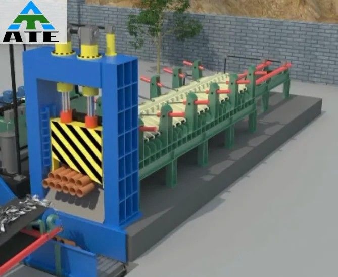 Machine de découpe de fer à cisaillement à grille de métaux lourds avec une puissance de 76 kW et une force de cisaillement de 400 T