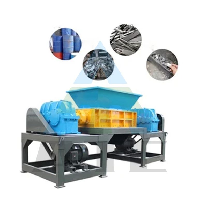 Déchiqueteuse de type 800 pour les déchets de caoutchouc, de plastique, de carton, de déchets métalliques, de pneus, de poubelles et de fûts