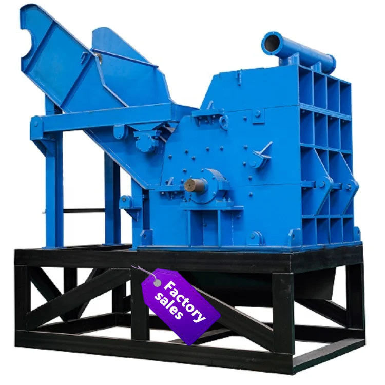 Machine de concassage de métaux de petite taille de 1 à 2 tonnes par heure pour les canettes d'aluminium et le déchiquetage du fer