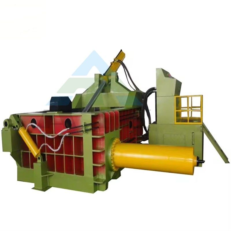 Système hydraulique de ballage automatique de briquetage de copeaux métalliques pour broche de fer horizontale de type