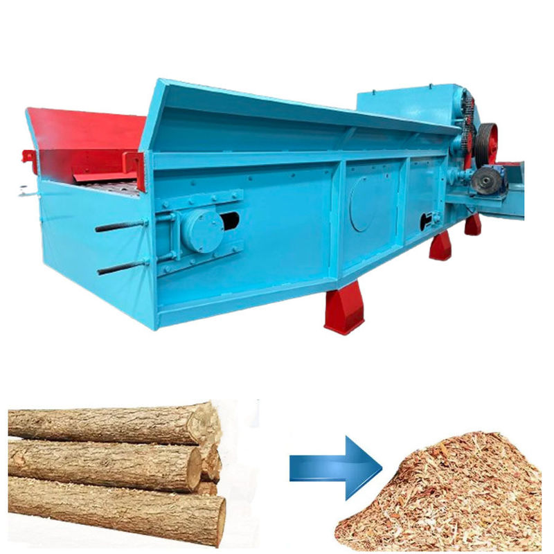 110KW 8-10tph moteur diesel Biomasse Pellets usine tambour Broyeur de branches de bois Chips Chipper Broyeur avec bon